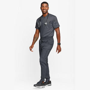 カスタマイズされた高スパンデックス弾性外科用スクラブセット医師看護師ユニフォーム美容室獣医用カスタムロゴ - Product Image 6