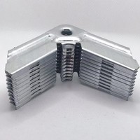 Coin de conduit en acier galvanisé du système HVAC TDF personnalisé pour les conduits d'air pour les applications de sous-sol d'hôpital de gymnase