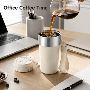 2026 <b>Large</b> Insulated Tumbler Cup 316 Stainless Steel Straw Water Bottle Hot Cold Retention Female Car Outdoor Drink Tumbler - Product Image 3