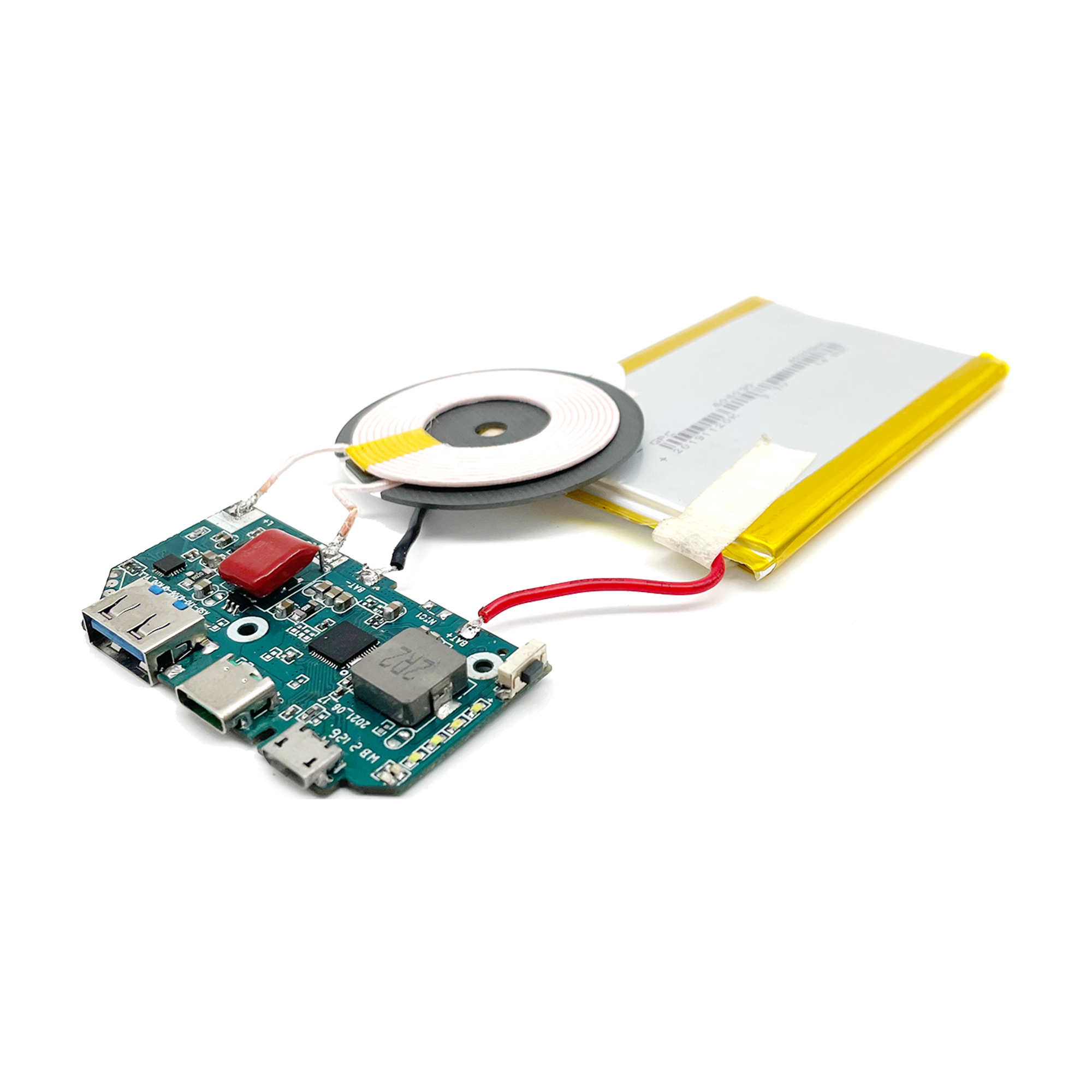 qi wireless charging custom power bank pcb board with display circuit board motherboard chips portable powerbank module