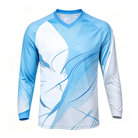 Maillot de moto personnalisé pour équipe professionnelle - Imprimé, 100 % polyester, respirant, séchage rapide, design de course unisexe pour adulte