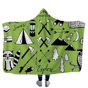 Custom <b>Weighted</b> Digital Photo Printed Poncho Wearable Hoodie Hooded Flannel Fleece <b>Blanket</b> for Kids - Product Image 3