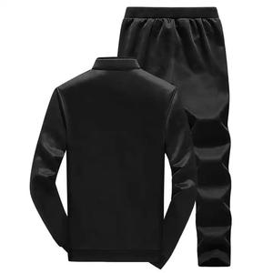 Custom Logo Sweatsuits Jogging Track Suits Sport Slim Fit <b>Reflective</b> Custom Men Plain Tracksuit Set Men's Sets bended collerm - Product Image 4