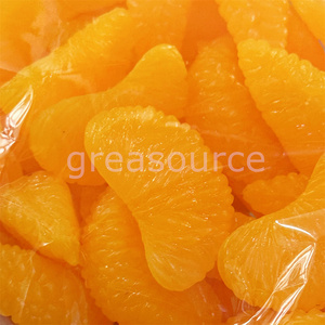 Linda Rodaja de Naranja de PVC, Fresca, con Piel Desprendible, Vitamina C, Sabor Agridulce, Modelo de Fruta para Degustación, Accesorios DIY - Product Image 3