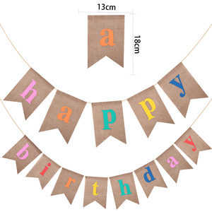 Joyeux anniversaire bannière suspendu holographique guirlande argent brillant rose <span class=keywords><strong>arc</strong></span>-<span class=keywords><strong>en</strong></span>-<span class=keywords><strong>ciel</strong></span> Laser décorations de fête - Product Image 5