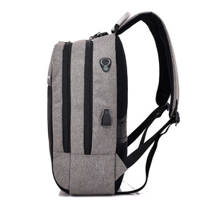 Mochila Antirrobo de Moda Personalizada, Mochila Impermeable para Portátil Negra con Puerto de Carga USB - Product Image 3