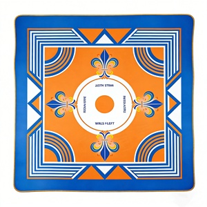 Tapis de jeu de mahjong à bords dorés, sans plis, pour poker, dominos et jeux de société, idéal pour les clubs ou les maisons - Product Image 1