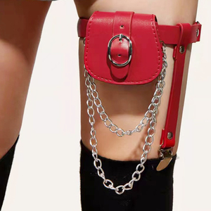 Borsa da Gamba con Cinturino per Donna, <span class=keywords><strong>Marsupio</strong></span> in <span class=keywords><strong>Pelle</strong></span> da Gambe, Borsello da Cintura - Product Image 2