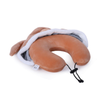 Oreiller de voyage ergonomique en mousse à mémoire de forme, écologique, portable, en forme de U, avec cordon de serrage réglable, pour la sieste au bureau, certifié OEM/ODM