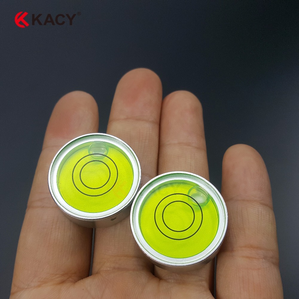KACY 21186 Haute Précision 25*9mm 15'/2mm Coquille En Métal D'alliage Bullseye Niveau À Bulle