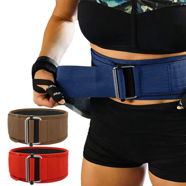 crossfit belt weightlifting self locking fitness waist trainer belt weight lifting power belt