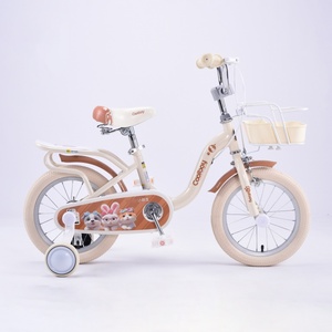 Bicicletta per Bambini con Telaio in Acciaio ad Alto Tenore di Carbonio, Cerchi in Alluminio, Ruote da Allenamento, Cestino e Portapacchi Posteriore - Product Image 4