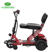 Scooter elettrico a 3 ruote per mobilità Scooter portatile pieghevole per anziani in alluminio leggero per disabili