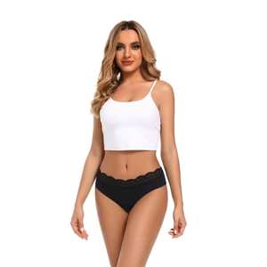 Braguitas Sanitarias Transpirables para el Periodo, Ropa Interior Transparente con Diseño Calado, a Prueba de Fugas, con Encaje, para Mujer - Product Image 3