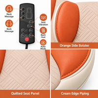 Coussin de massage Shiatsu complet pour soulager les douleurs dorsales, masseur 3D par pétrissage pour la maison, le bureau, la chaise, le siège de voiture