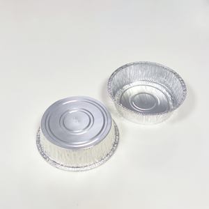 5 6 7 8 9 10 pulgadas redondo desechable para llevar pan envasado <span class=keywords><strong>de</strong></span> alimentos bandeja <span class=keywords><strong>de</strong></span> Pizza contenedor bandeja <span class=keywords><strong>de</strong></span> papel <span class=keywords><strong>de</strong></span> aluminio con tapas - Product Image 2
