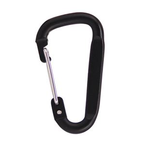 Custom Logo Mini Aluminum D Shape Wire Gate Carabiner Keychain Lightweight Snap Hook <b>Clip</b> for Outdoor Event Giveaways - Product Image 2