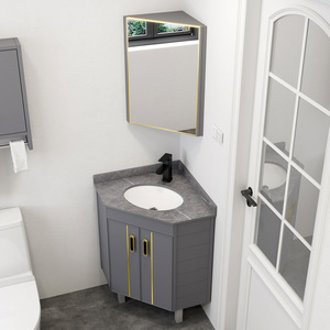 Triangular washbasin <b>cabinet</b> combination bathroom bathroom <b>cabinet</b> <b>corner</b> washbasin <b>corner</b> washbasin - Product Image 6