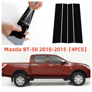 อุปกรณ์ตกแต่งภายนอกรถยนต์ Mazda CX-50 <span class=keywords><strong>BT50</strong></span> ปี 2010-2024 แผงครอบกระจกประตูสีดำเงา อุปกรณ์ตกแต่งเ<span class=keywords><strong>ส</strong></span>าตรงกลาง - Product Image 2