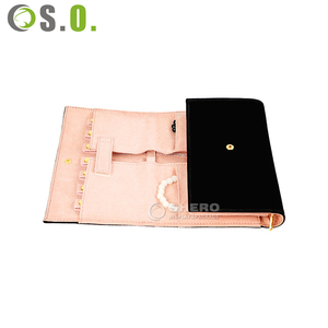 Organizador de Joyas de Terciopelo Rosa de Gran Capacidad, de Lujo y Alta Gama, Marca Shero, Color y Tamaño Personalizables para Almacenamiento de Múltiples Joyas - Product Image 4