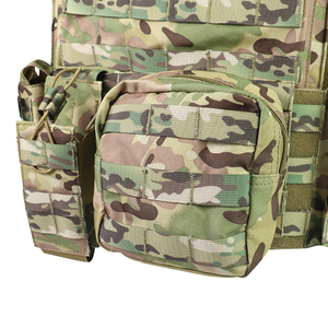 เสื้อกั๊กยุทธวิธีลายพรางปรับได้ Molle ถอดเร็ว น้ำหนักเบา ผลิตจากโพลีเอสเตอร์ สำหรับฝึกซ้อม - Product Image 6