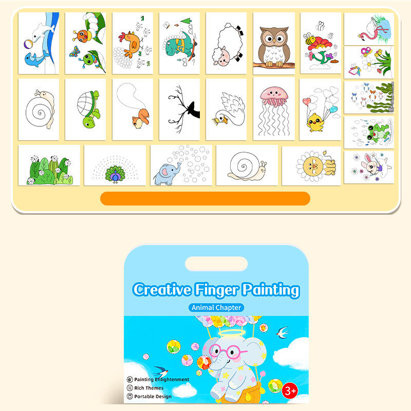 Peinture au doigt à faire soi-même - Édition Animaux