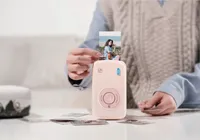 Imprimante photo couleur portable HPRT CP2100, mini imprimante à sublimation thermique sans fil compacte, 800 mAh, pour les voyages, la maison et le bureau