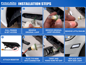 2 cái cho Benz w204 C-<span class=keywords><strong>Class</strong></span> 2012 2013 2014 C250 C300 C350 C63 Amg cơ sở Sedan phí<span class=keywords><strong>a</strong></span> trước hổ phách <span class=keywords><strong>LED</strong></span> Fender bên đánh dấu đèn - Product Image 6