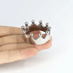 अलक क्राउन धातु स्टेनलेस स्टील लिंग अंगूठी गेंद सिर-मुण्ड अंगूठी बंधन बुत बीडीएसएम वयस्क सेक्स खिलौने