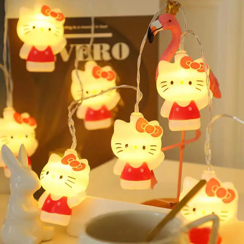2AA 10LED Feiertag Indoor-Kinderszimmer Dekoration Hello Kitty märchenlichter LED Zeichenlicht
