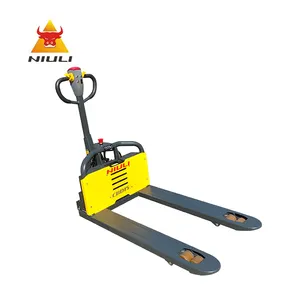 NIULI Handling Forklift Lithium powered Hydraulic Pallet Jack 1.5t 1500kg Capacity Li-ion Motorized Full Electric Pallet Truck