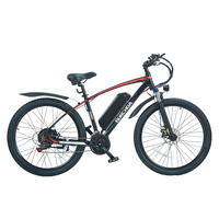 Sepeda Sport Listrik Burchda RX60 21 Speed 27.5 Inch Ban Lebar Motor Hub Belakang Tanpa Sikat Baterai Lithium 48V 15Ah untuk Dewasa