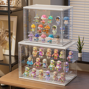 Support d'affichage pour boîtes mystères en acrylique transparent, pliable et empilable, pour figurines et rangement de poupées - Product Image 1