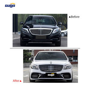 Kit de carrosserie en matériau ABS GUGO pour Mercedes-Benz <span class=keywords><strong>S</strong></span> W222 18-20 S63 2014-2017 Modèle de pare-chocs avant et arrière Upgrade New Condition - Product Image 2