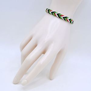Pulseras de la Amistad Personalizables Estilo Árabe Hechas a Mano, Pulseras de Cuerda Trenzada Palestina Color Sandía para Revendedores - Product Image 6