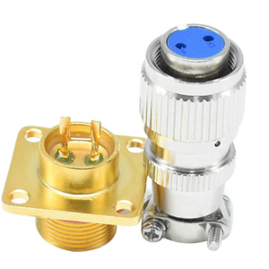 Conector de Alimentación Hermético DIN Personalizado Serie MX, 4 y 8 Pines, Macho y Hembra, Contacto de Latón, 5A, IP68, Conexiones de Cable Sinterizado de Vidrio - Product Image 2