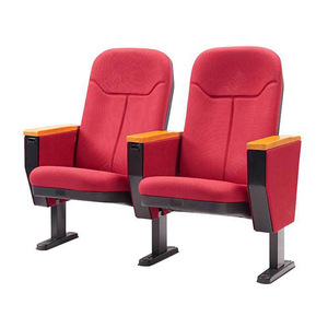 Manwa Expo Theater <b>Chair</b> HB523-1 Red With Writing Board For Conference Room And Hospital Use - Product Image 1