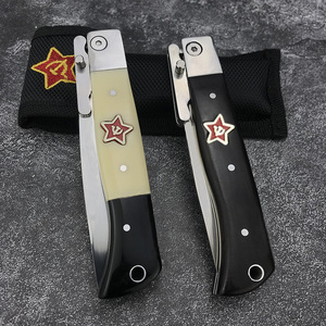 Russian Folding <strong>Knife</strong>, Tactical Pocket <strong>Knife</strong> Survival, Mirror Polished Steel Blade, Safety Defense For Outdoor - Product Image 6