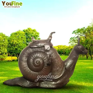 Escultura gigante de caracol bronze para venda
