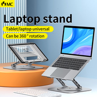 Support rotatif 360 degrés pour ordinateur portable, haute qualité, pour PC, IPAD, Macbook, tablette, ordinateur portable, réglage de la hauteur de refroidissement