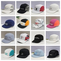Gorra de Senderismo y Running de Secado Rápido, Impermeable, con Corte Láser, 5 Paneles, Impresión Completa, Logotipo Personalizado