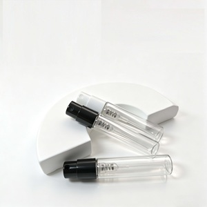 Mini Sample <b>Bottle</b> 2ml 3ml 5ml 10ml Perfume Floral Water Refillable Cylindrical Glass Pump <b>Sprayer</b> - Product Image 2