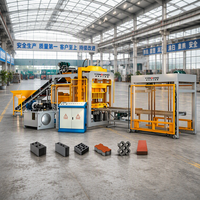 Machine à fabriquer des blocs creux entièrement automatique QT4-15, machine à fabriquer des pavés en béton, machine à fabriquer des blocs emboîtables pour usine de briques