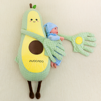 Jouet de sommeil amusant pour bébé, peluche avocat, carotte, mangue, jouet de sommeil pour enfants, rembourrage doux en coton PP