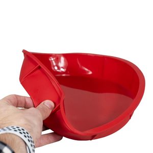 Red Silicone <b>Cake</b> <b>Mold</b> 25x13x6.5 Cm Non Stick For Baking <b>Cakes</b> - Product Image 4