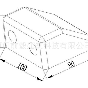 Solar Mounting <b>Bracket</b> Abs <b>Plastic</b> 180x120x60mm For RV Boat Photovoltaic System - Product Image 2