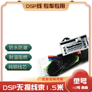 DSP10 Digital Amplifier Wiring Harness 12V Nylon <b>Jacket</b> Copper Wire <b>Car</b> Audio System Modification Link - Product Image 4