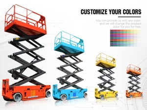 Elevador de tijera móvil autopropulsado de 12m con capacidad de 320kg con componentes de motor y núcleo de motor - Product Image 2