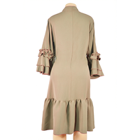 Gaun Musim Panas Wanita Terinspirasi Dubai, Bahan Spandex Polyester, Renda, Bernapas, Ringan, Cepat Kering, Kasual, Jalabiya Indonesia