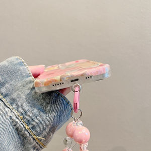 <span class=keywords><strong>Coque</strong></span> en TPU de fleur IMD de couverture arrière de mode pour <span class=keywords><strong>iphone</strong></span> <span class=keywords><strong>11</strong></span> 12 13 14 15 pro max avec chaîne de fleurs - Product Image 4
